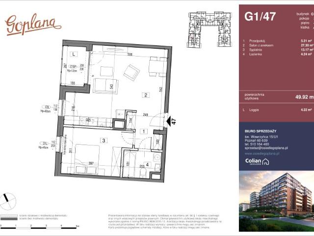 Mieszkanie 49,9m²