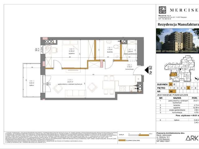 Mieszkanie 49m²