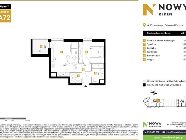 Mieszkanie 40,1m²