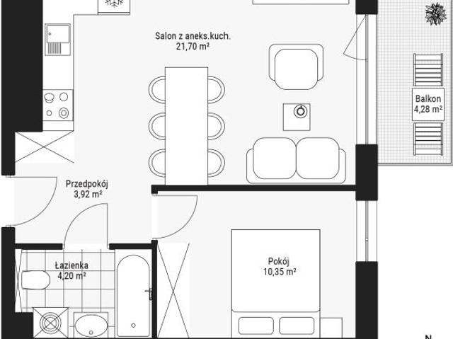 Mieszkanie 40,1m²
