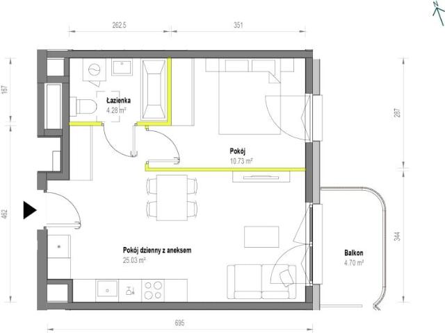 Mieszkanie 40,1m²
