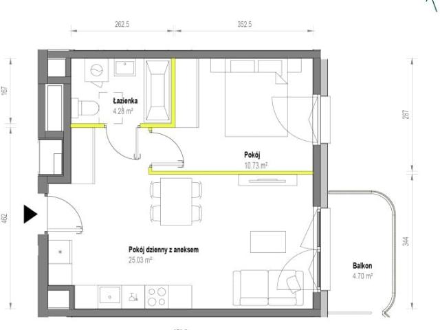 Mieszkanie 40,1m²
