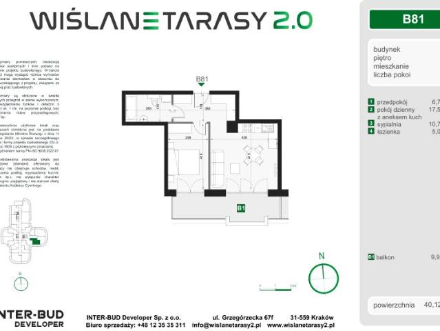 Mieszkanie 40,1m²