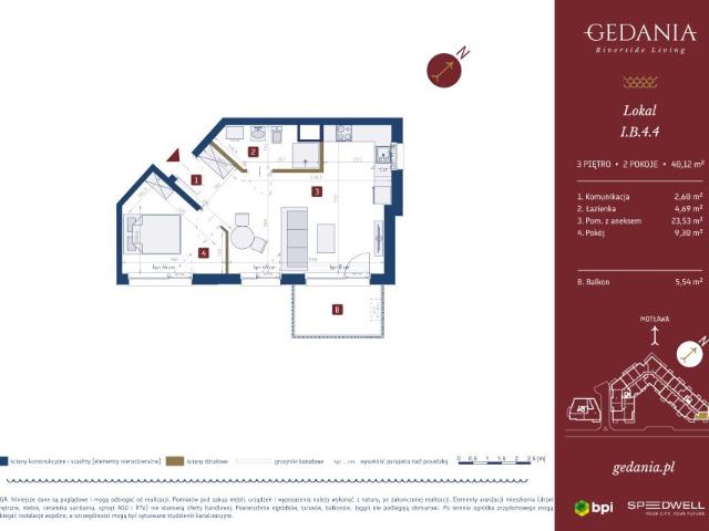 Mieszkanie 40,1m²