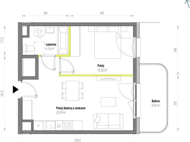 Mieszkanie 40,2m²