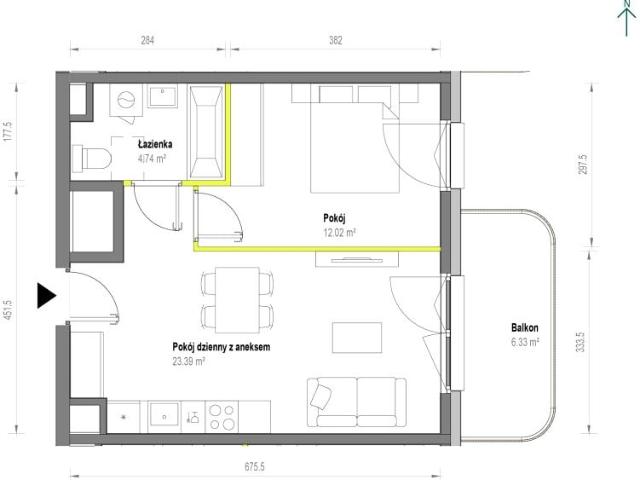 Mieszkanie 40,2m²