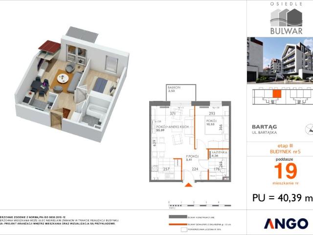 Mieszkanie 40,4m²