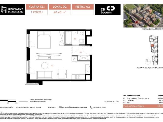 Mieszkanie 40,4m²
