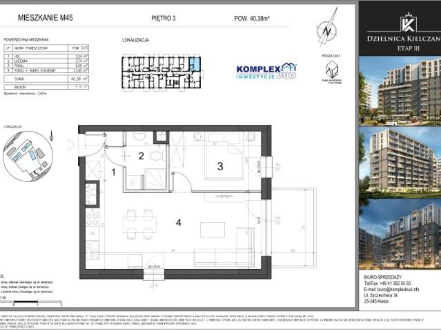 Mieszkanie 40,4m²