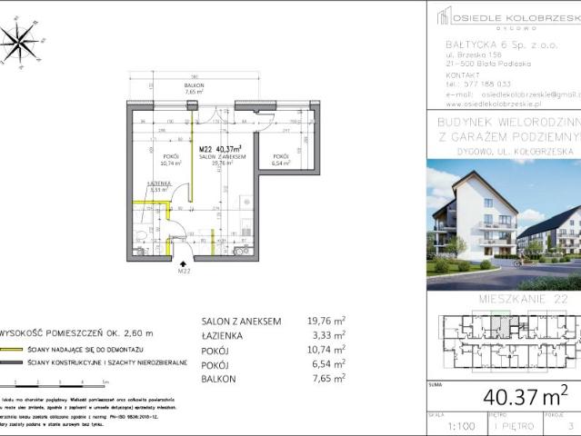 Mieszkanie 40,1m²