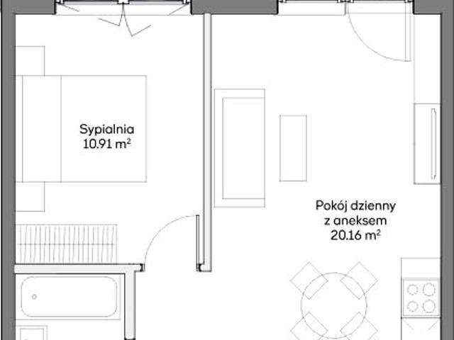 Mieszkanie 40,50 m², Warszawa