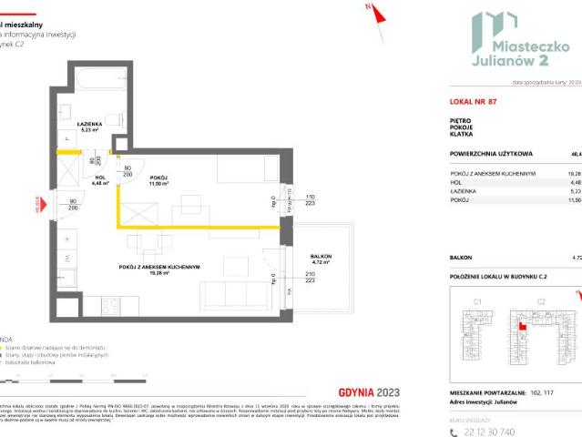 Mieszkanie 40,5m²