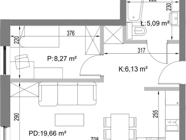 Mieszkanie 40,5m²