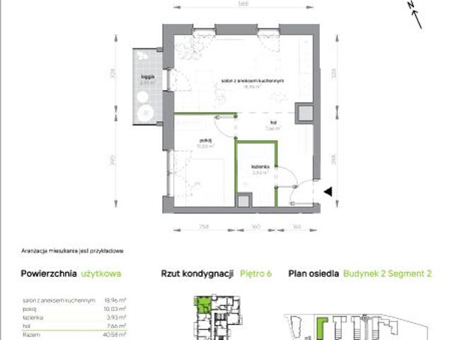 Mieszkanie 40,6m²