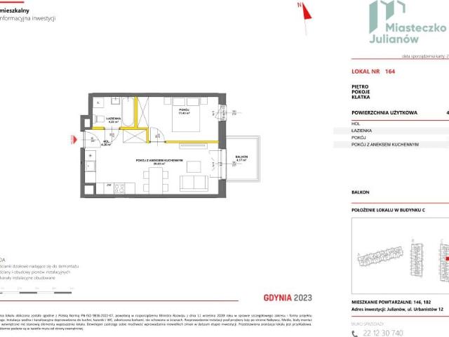Mieszkanie 40,6m²