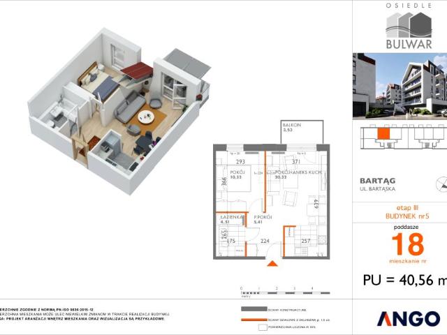 Mieszkanie 40,6m²