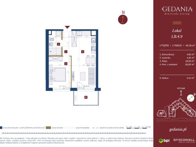 Mieszkanie 40,6m²