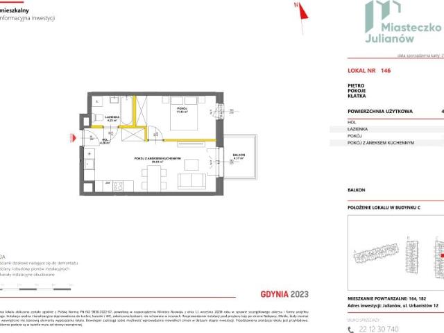 Mieszkanie 40,7m²