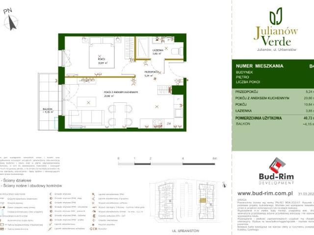 Mieszkanie 40,7m²
