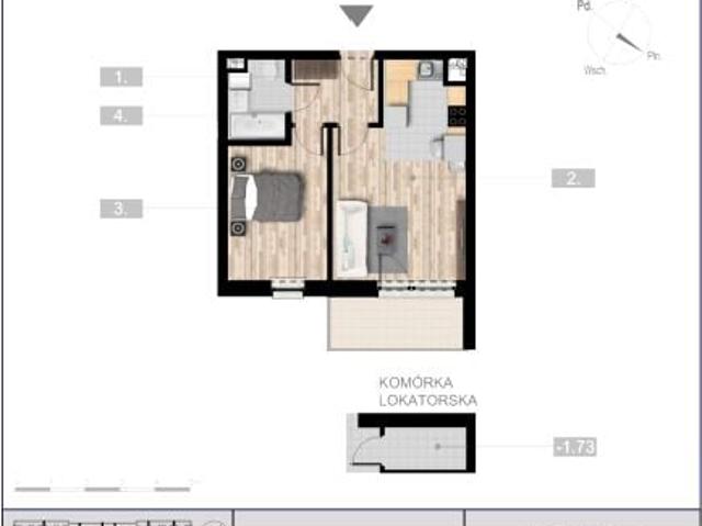 Mieszkanie 40,8m²