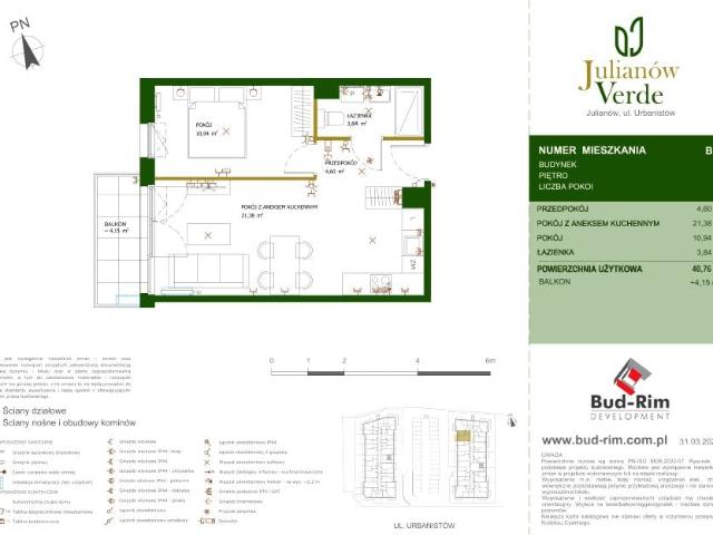 Mieszkanie 40,8m²