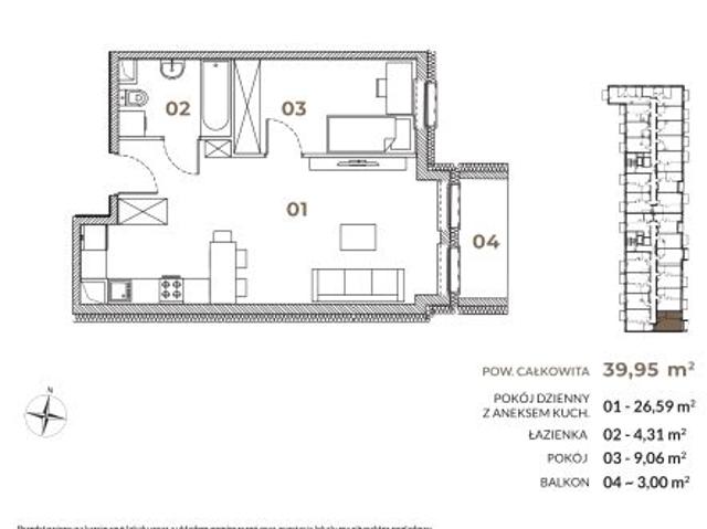 Mieszkanie 40m²