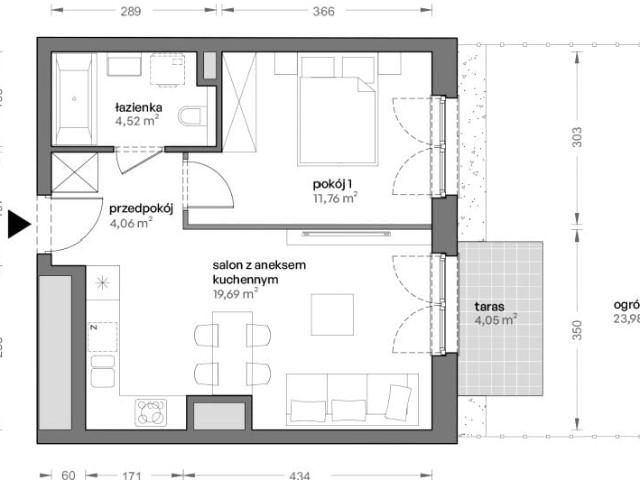 Mieszkanie 40m²