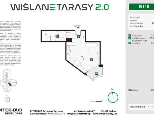 Mieszkanie 41,1m²