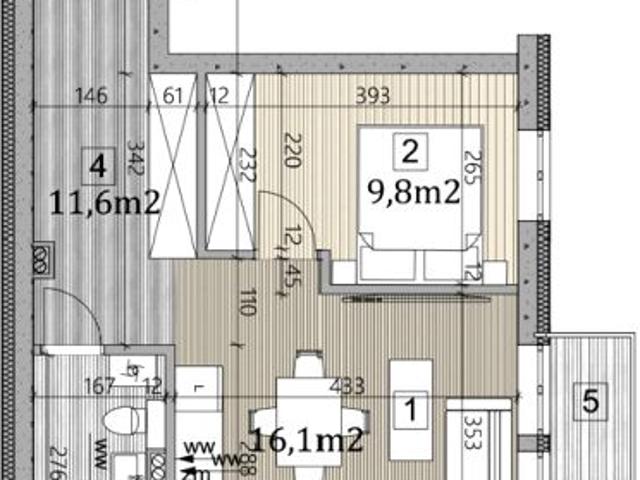 Mieszkanie 41,1m²