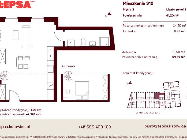 Mieszkanie 41,2m²