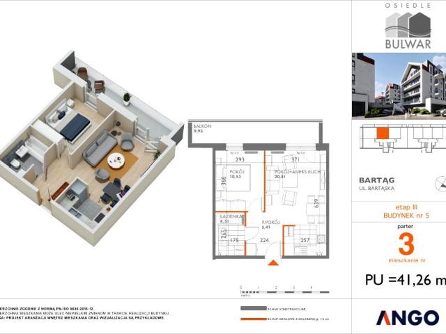 Mieszkanie 41,3m²