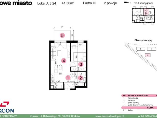 Mieszkanie 41,3m²