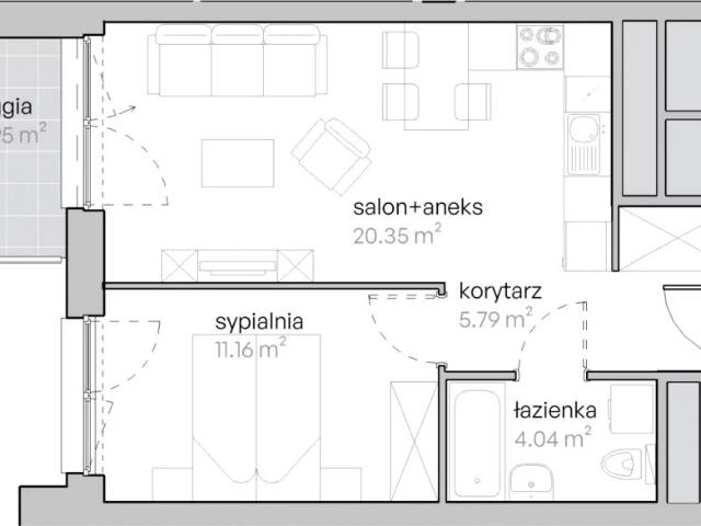 Mieszkanie 41,3m²
