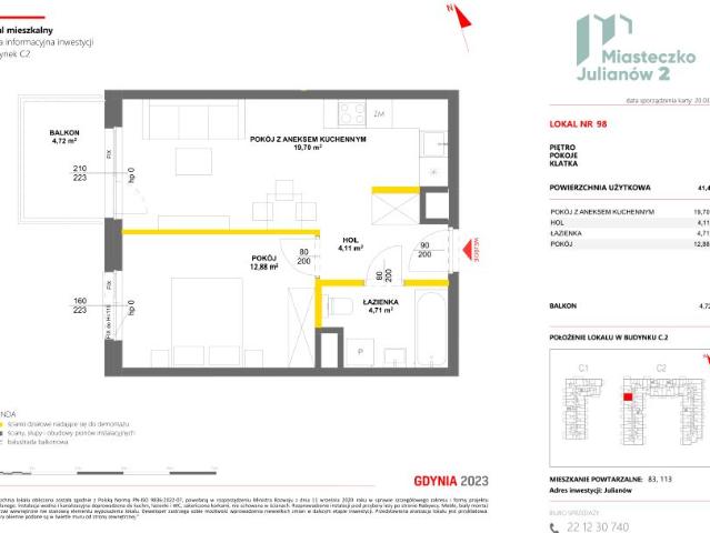 Mieszkanie 41,4m²