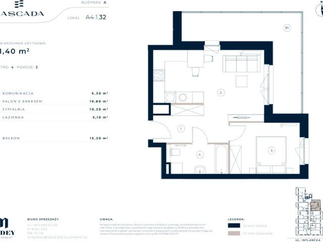 Mieszkanie 41,4m²