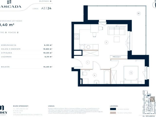 Mieszkanie 41,4m²