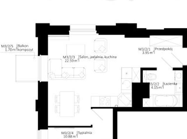Mieszkanie 41,6m²