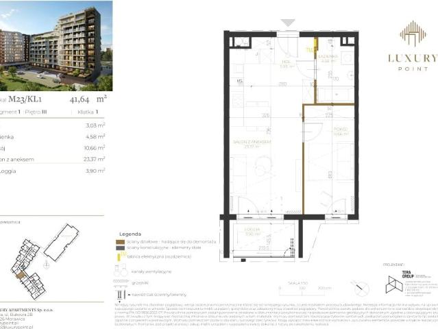 Mieszkanie 41,6m²