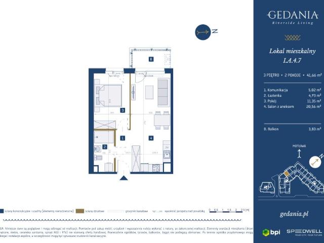 Mieszkanie 41,7m²