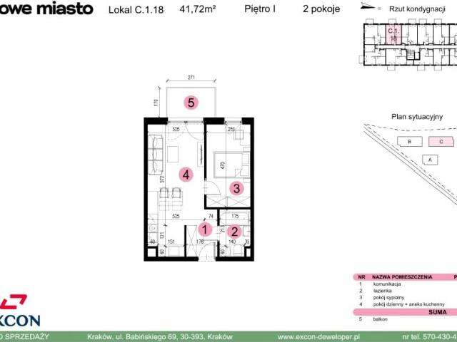 Mieszkanie 41,7m²
