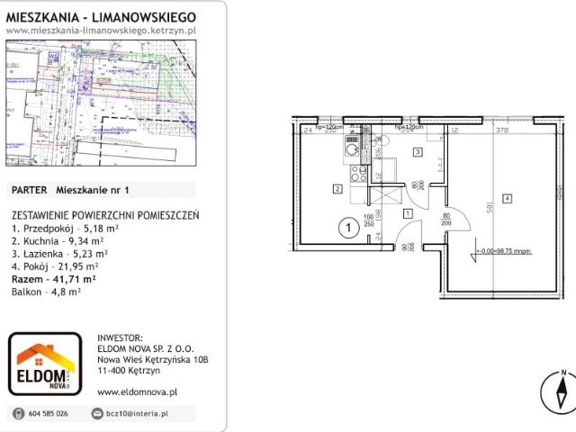 Mieszkanie 41,7m²