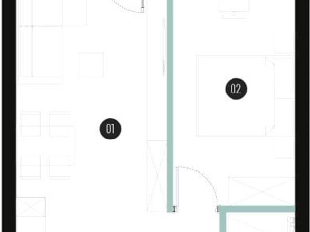 Mieszkanie 41,8m²