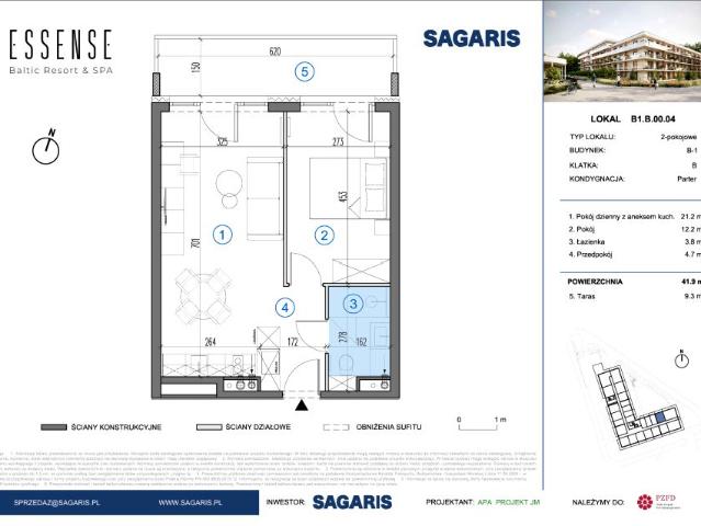 Mieszkanie 41,9m²