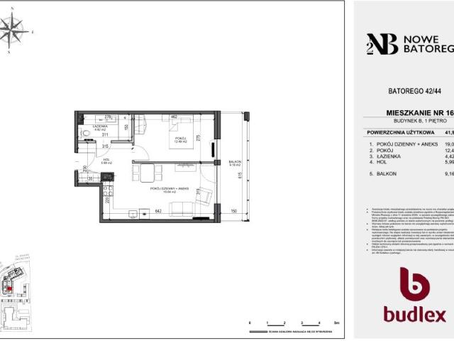 Mieszkanie 41,9m²