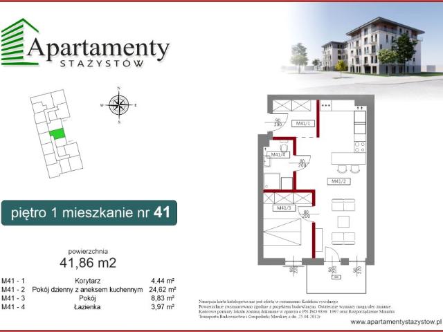 Mieszkanie 41,9m²