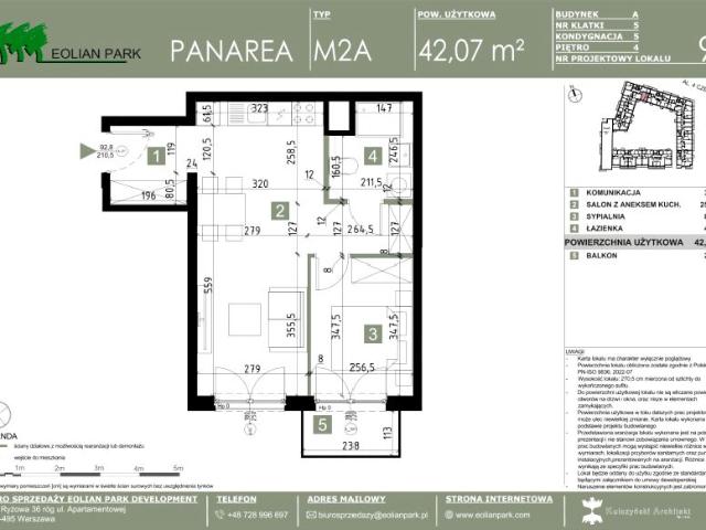 Mieszkanie 42,1m²