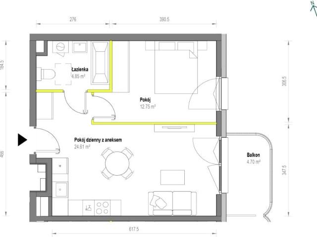 Mieszkanie 42,2m²