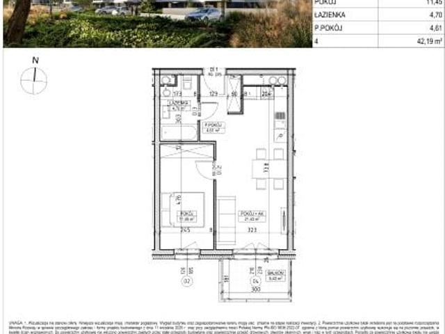Mieszkanie 42,2m²