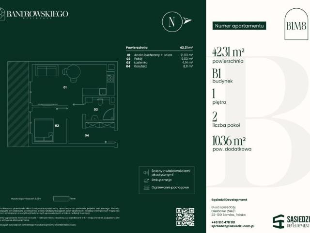 Mieszkanie 42,3m²