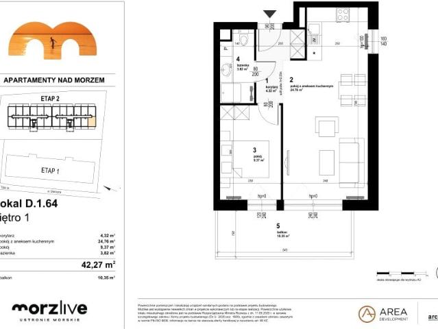 Mieszkanie 42,3m²